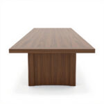 Solid Wood Conference Table – 96 x 48 x 30 in, Walnut, Modern - Image 3