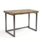 Reclaimed Wood Standing Desk – 48 x 24 x 42 in, Natural Finish, Industrial Style - Image 3