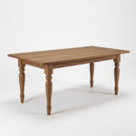 Wood Extension Dining Table – 72 x 36 x 30 in, Walnut Finish, Mid-Century - Image 3
