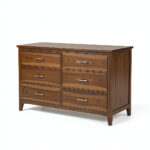 Solid Wood Custom Dresser – Rustic Modern, Walnut - Image 3