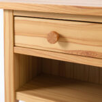 Handcrafted Wood Nightstand – Customizable Design, 18x18x24 Inches, Natural Wood - Image 2