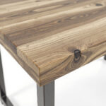Reclaimed Wood Standing Desk – 48 x 24 x 42 in, Natural Finish, Industrial Style - Image 2