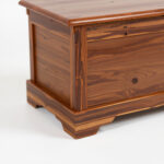 Cedar Blanket Chest – 40 Inches, Handcrafted, Rustic Brown - Image 2
