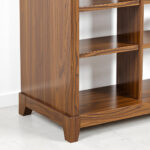 Wood Bookshelf – 96 x 12 x 84 in, Walnut Finish, Modern - Image 2
