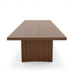 Solid Wood Conference Table – 96 x 48 x 30 in, Walnut, Modern