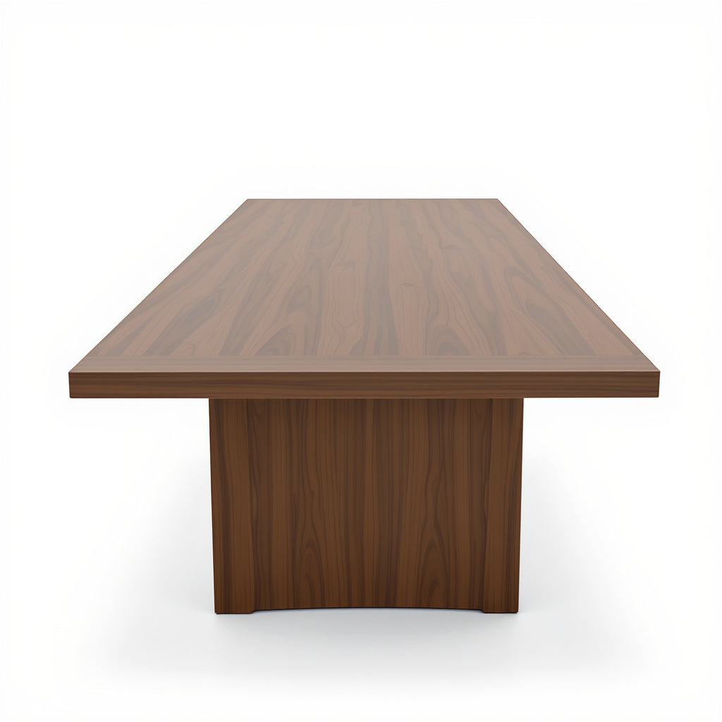 DAP001_main_051e55d1-373d-4c28-aee4-356d4c47634c.jpg Solid Wood Conference Table – 96 x 48 x 30 in, Walnut, Modern - Image 1