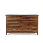 Solid Wood Custom Dresser – Rustic Modern, Walnut