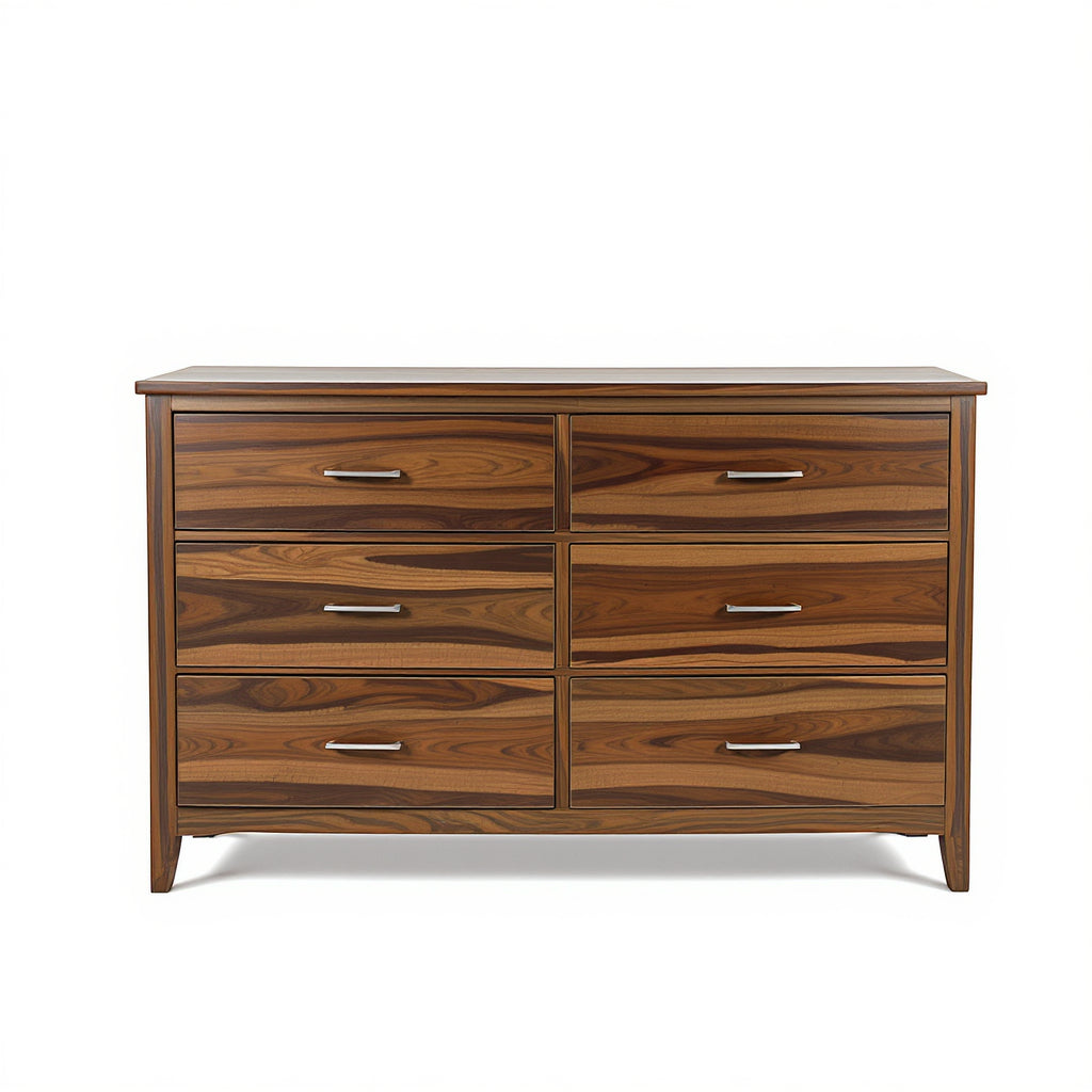 DAP001_main_57a95369-00a9-421d-993f-abf83584504e.jpg Solid Wood Custom Dresser – Rustic Modern, Walnut - Image 1