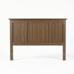 Solid Wood Custom Headboard – Modern Farmhouse Design, 60" Width, Walnut Finish