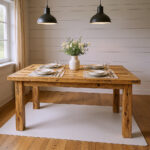 Reclaimed Wood Dining Table – 72 x 36 x 30 in, Distressed Finish, Farmhouse Style - Image 4