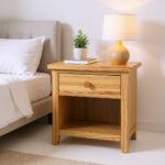 Handcrafted Wood Nightstand – Customizable Design, 18x18x24 Inches, Natural Wood - Image 4