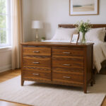 Solid Wood Custom Dresser – Rustic Modern, Walnut - Image 4