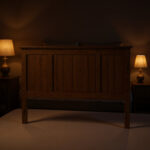 Solid Wood Custom Headboard – Modern Farmhouse Design, 60" Width, Walnut Finish - Image 5